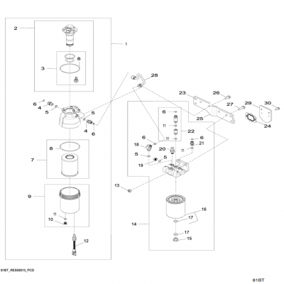 Group 81: Primary Fuel Filter, continued  第81組：燃油初級濾清器，&amp;ldquo;GM93289,&amp;rdquo;&amp;ldquo;GM93285,&amp;rdquo;&amp;ldquo;GM91650,&amp;rdquo;&amp;ldquo;GM85414,&amp